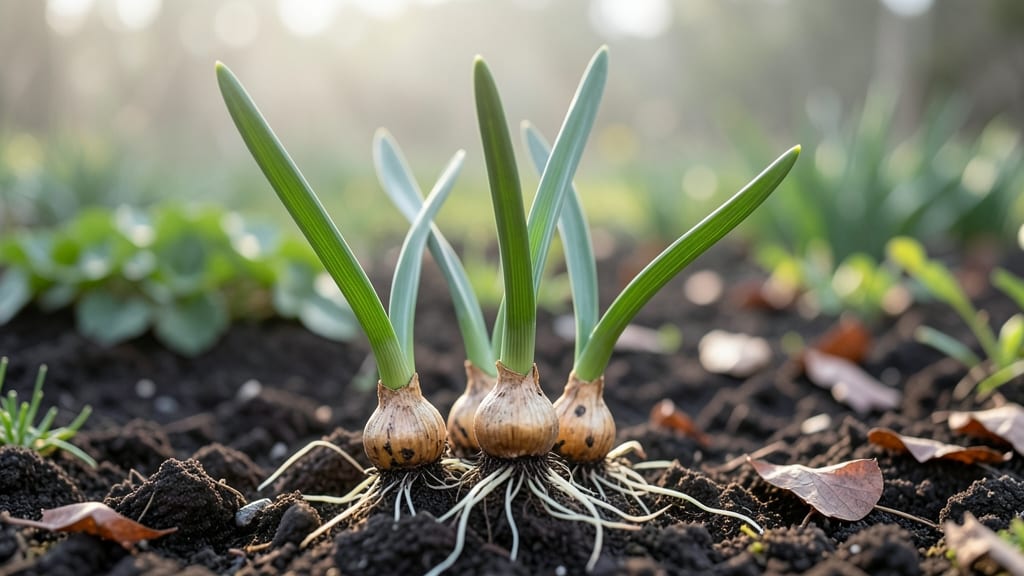 Sprouting Daffodil Bulbs: Winter Garden Magic in 3 Layers