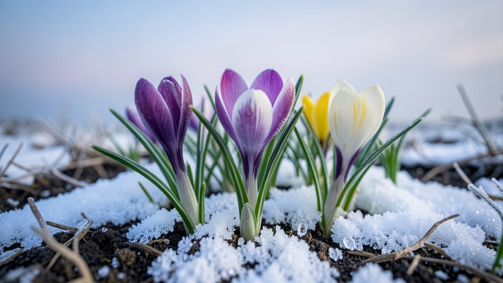 Dwarf Crocus for Early Spring Color