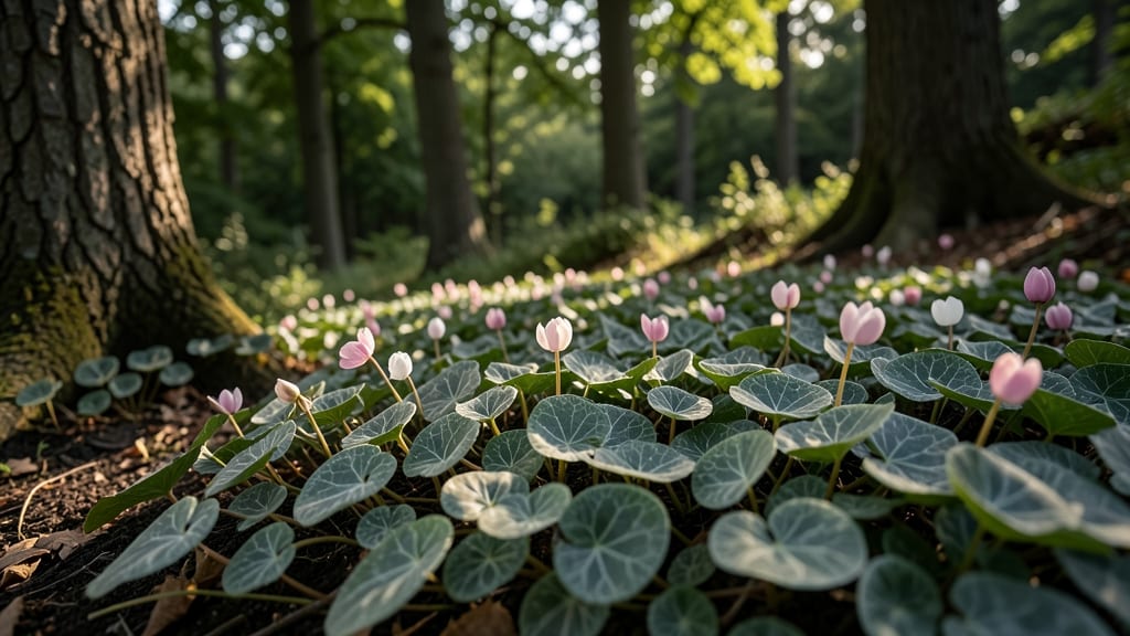 Cyclamen Hederifolium Woodland Beauty