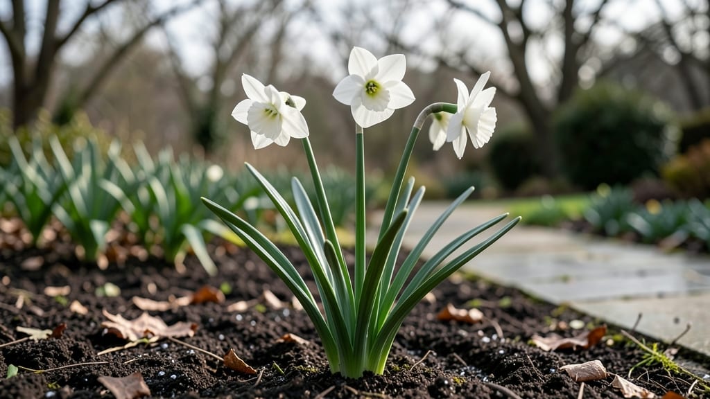 White Narcissus Bulbs: Frost-Resistant Perennials for Year-Round Garden Elegance