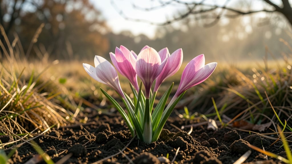 Colchicum autumnale Meadow Saffron