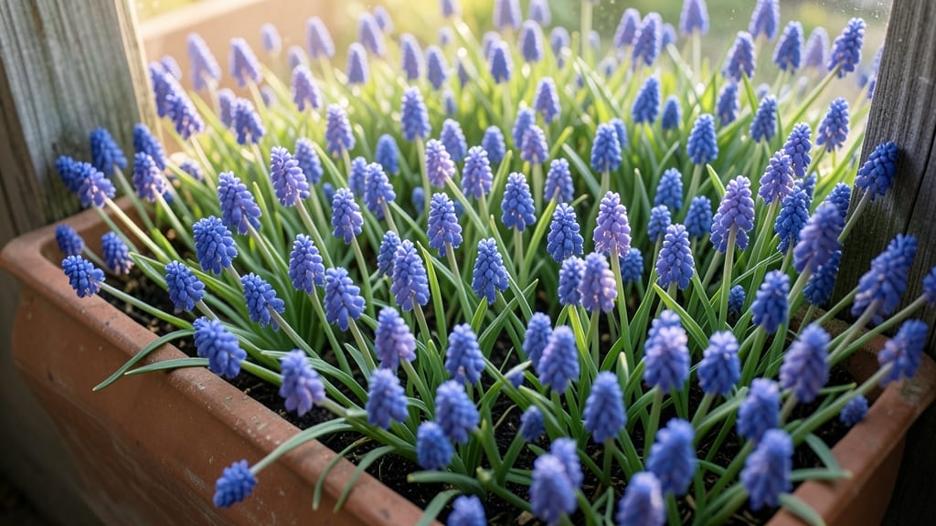 Grape Hyacinth for Cascading Blue Clusters