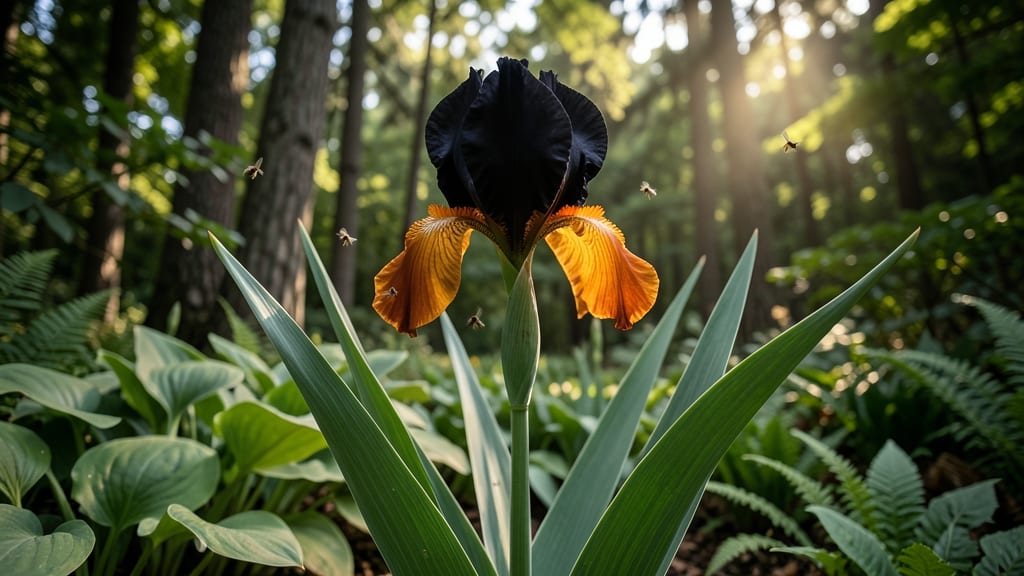 Black Gamecock Iris