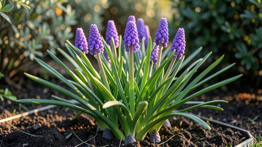 Grape Hyacinth Bulbs Muscari Armeniacum: Bold Blue Clusters That Thrive in Shade