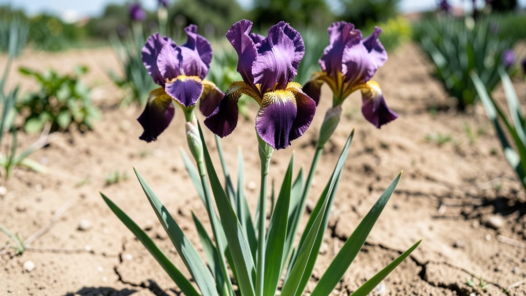 Bearded Iris: Classic Elegance in Full Sun
