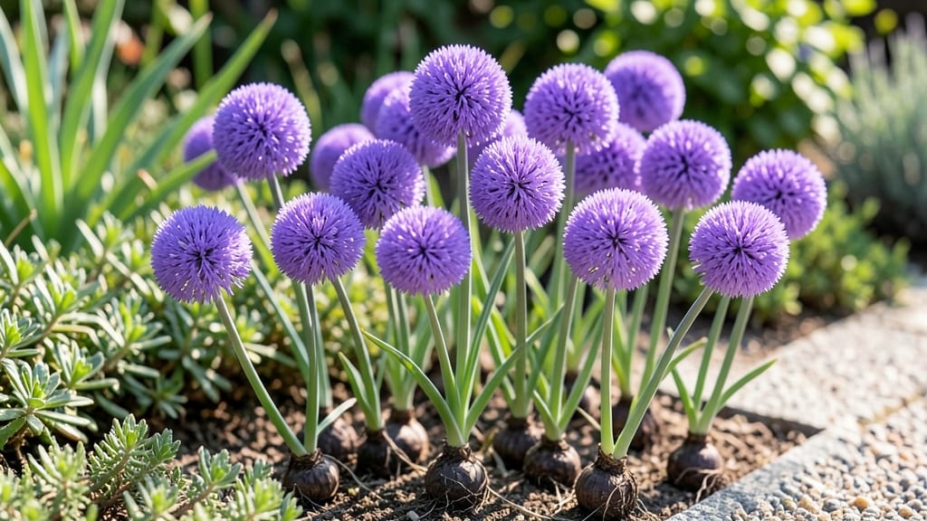 Dwarf Allium for Unique Spherical Blooms